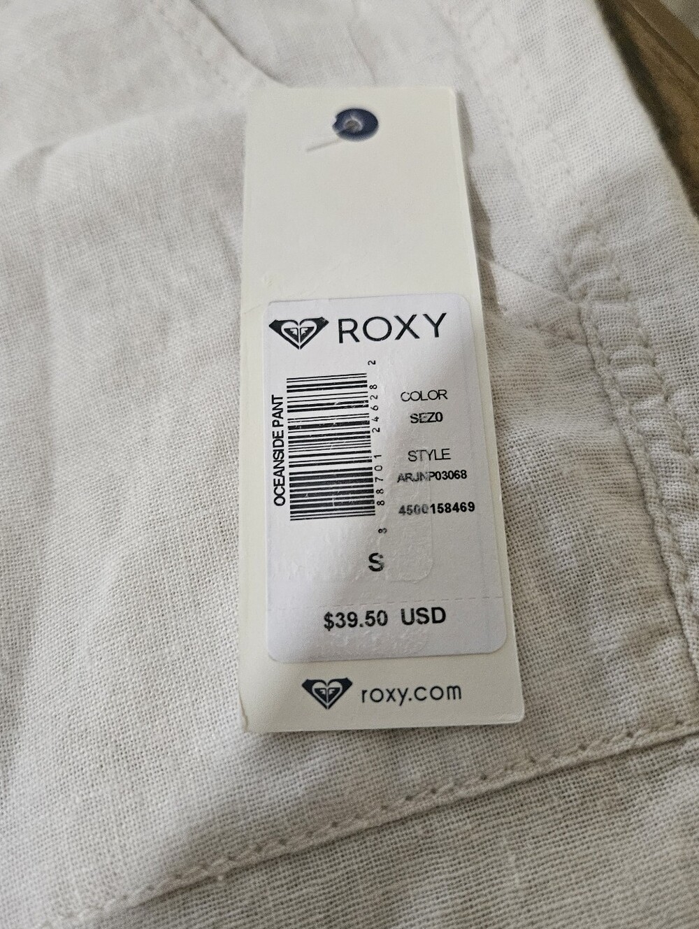 Roxy Pants New Size Medium Cream - Picture 3 of 5